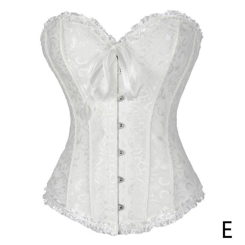 Linen Hip-Lift Strapless Corset Vest - White