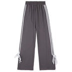 Cotton High Waist Wide Leg Casual Pants
