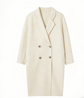 Premium Slim Wool-Blend Short Coat - Apricot