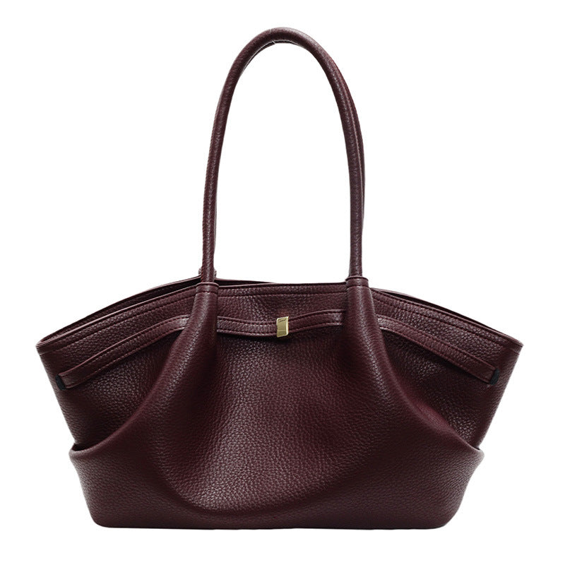 Large Capacity PU Leather Shoulder Underarm Bag