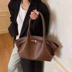 Large Capacity PU Leather Shoulder Underarm Bag