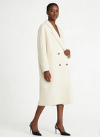 Premium Slim Wool-Blend Short Coat - Apricot