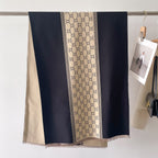 Tie-Dye Contrast Color Faux Cashmere Scarf Shawl