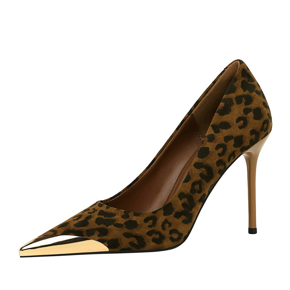 Suede Stiletto Pointed Toe High Heel Pumps