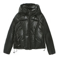 Hooded Loose Metallic Puffer Cotton Coat