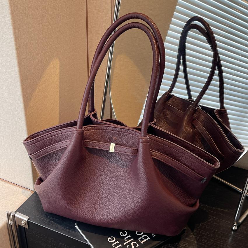 Large Capacity PU Leather Shoulder Underarm Bag