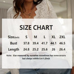 V-Neck Lace Trim Button-Down Blouse - Apricot