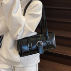 PU Leather Horizontal Square Shoulder Underarm Bag