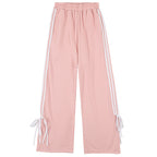 Cotton High Waist Wide Leg Casual Pants