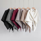 Solid Color Thickened Knit Triangle Shawl Scarf