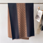 Tie-Dye Contrast Color Faux Cashmere Scarf Shawl
